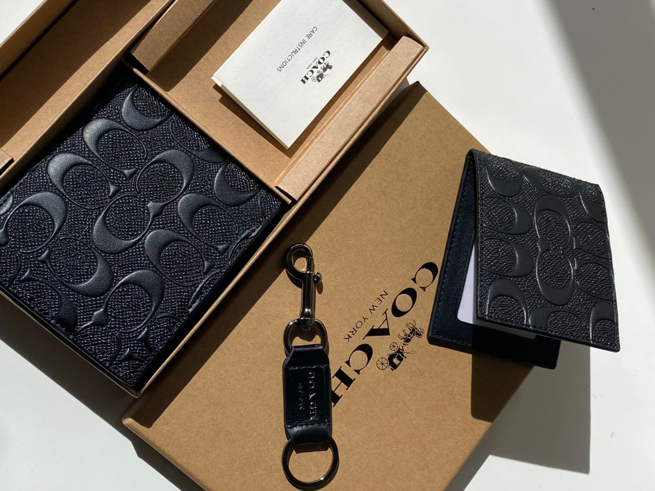 Coach 3 In 1 Wallet Set